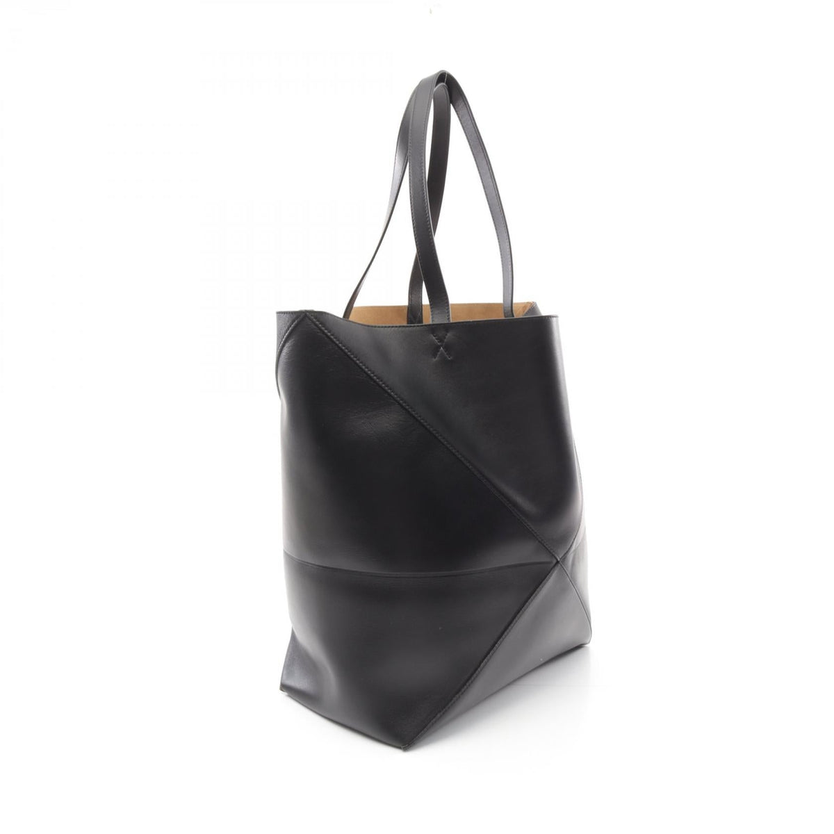LOEWE Puzzle Fold Large Tote Bag Black leather B933Q18X011100 2101220066376