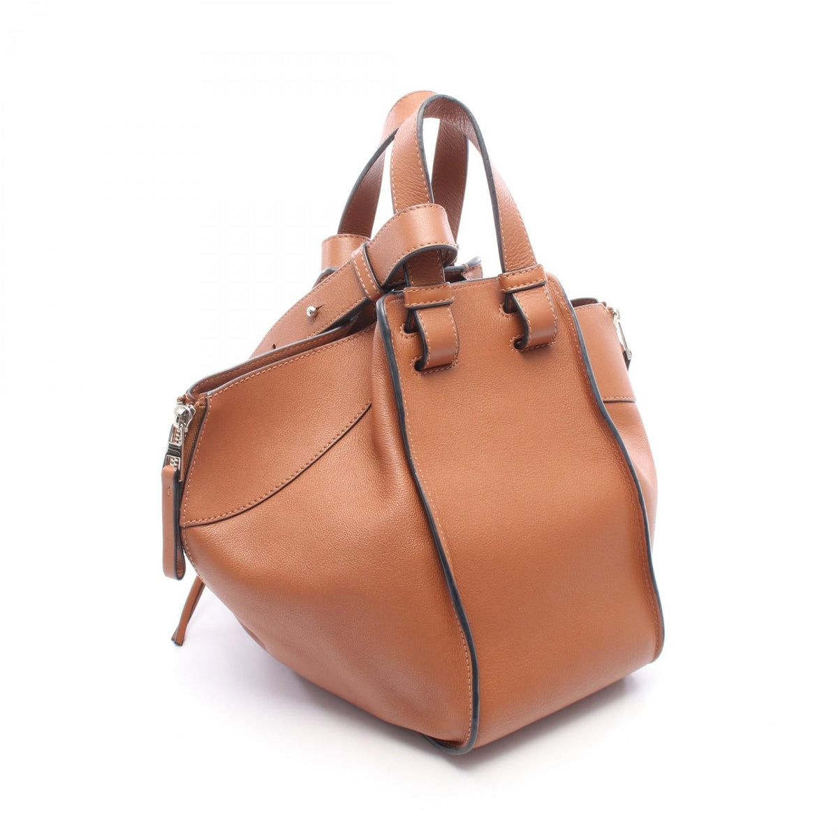 LOEWE HAMMOCK SMALL Handbag Brown leather 2100301252011