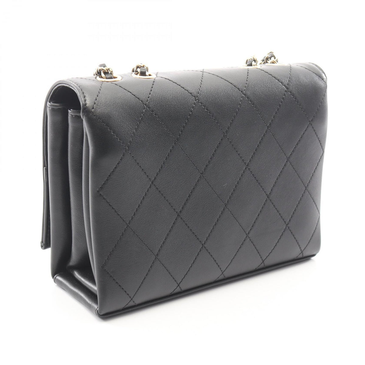 CHANEL Black Matelasse Small Lambskin (sheep leather) 2120800032556