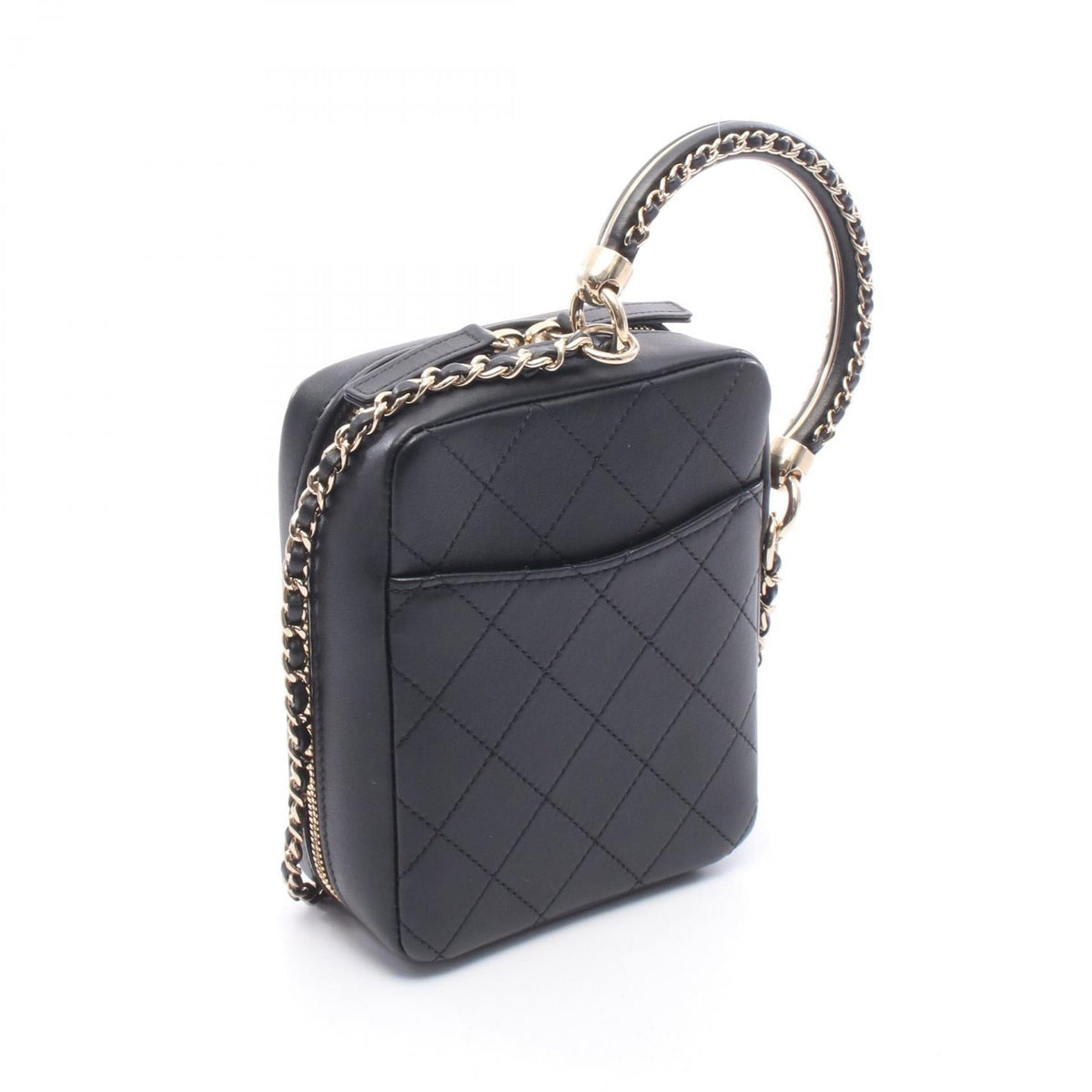 CHANEL Black Matelasse leather AS1753 2101220074050