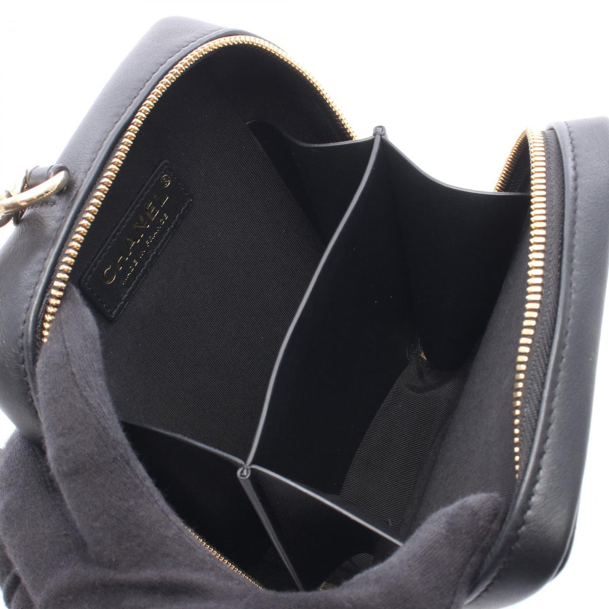 CHANEL Black Matelasse leather AS1753 2101220074050