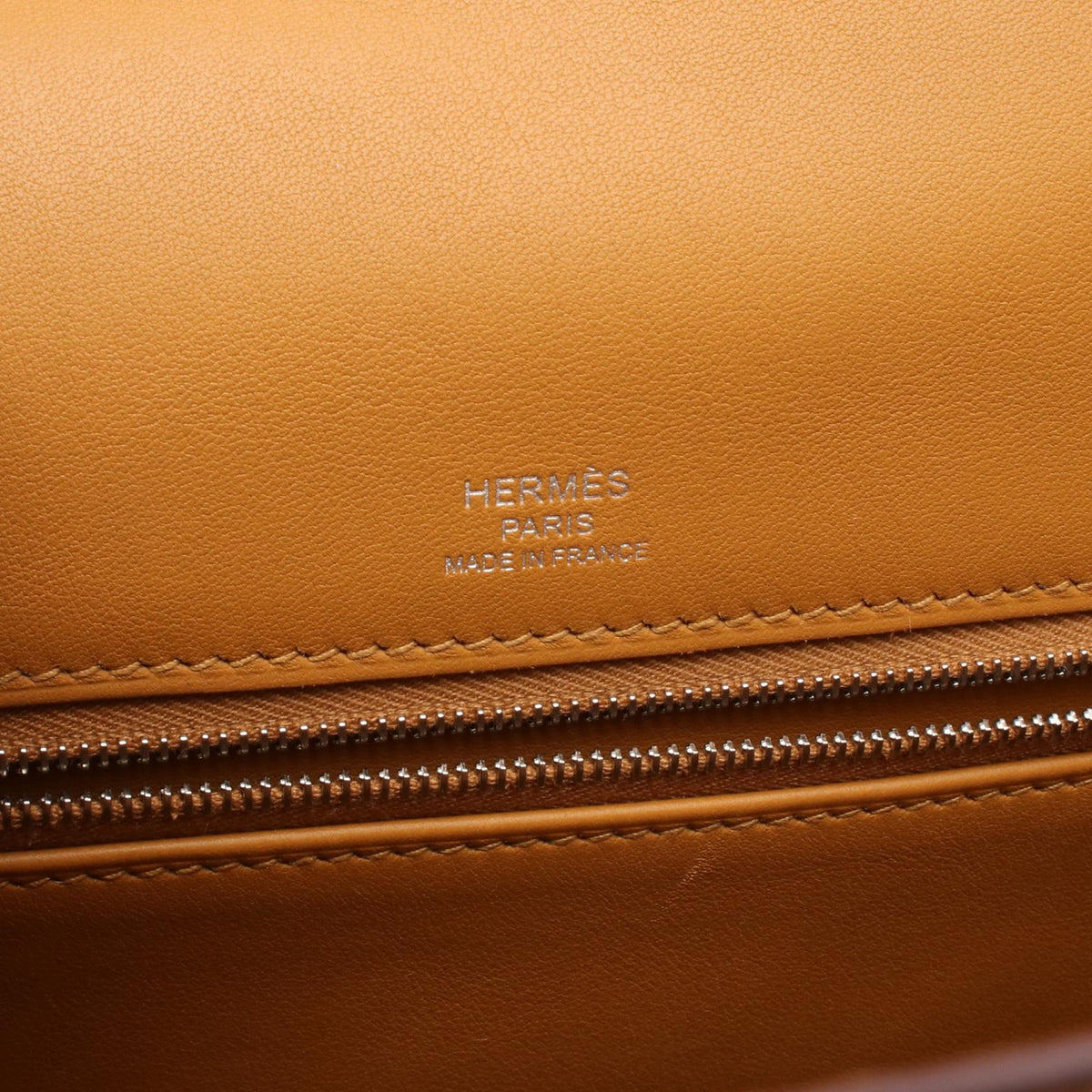 HERMES Kelly 28 Sesame, external stitching, 2-way HandbagWhite White Brown/Black/White Vaux Swift leather Other Toile Cadrile in Swift leather 2101220073954