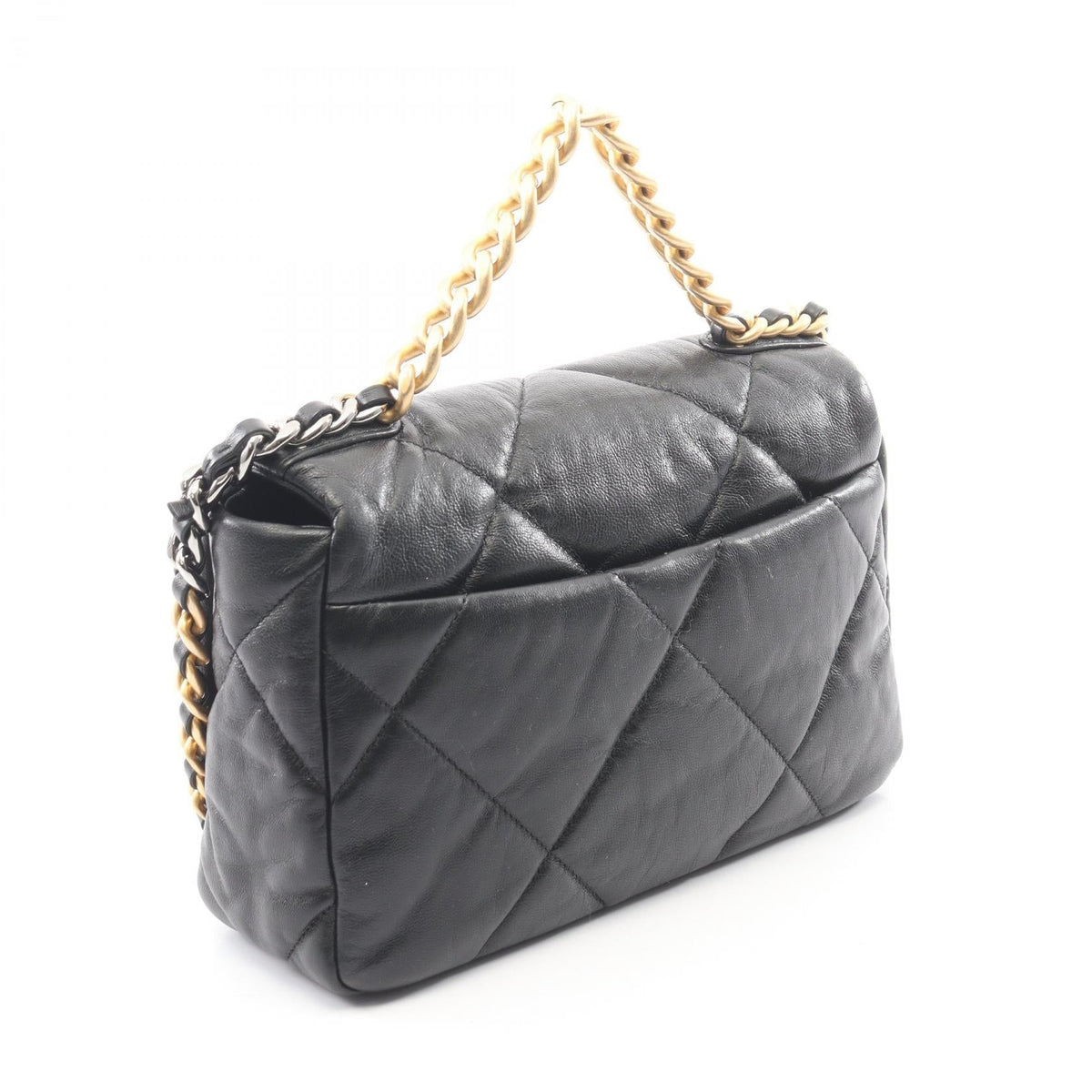 CHANEL Black 19 dix-neuf 19 Matelasse leather AS1160 2101220073886