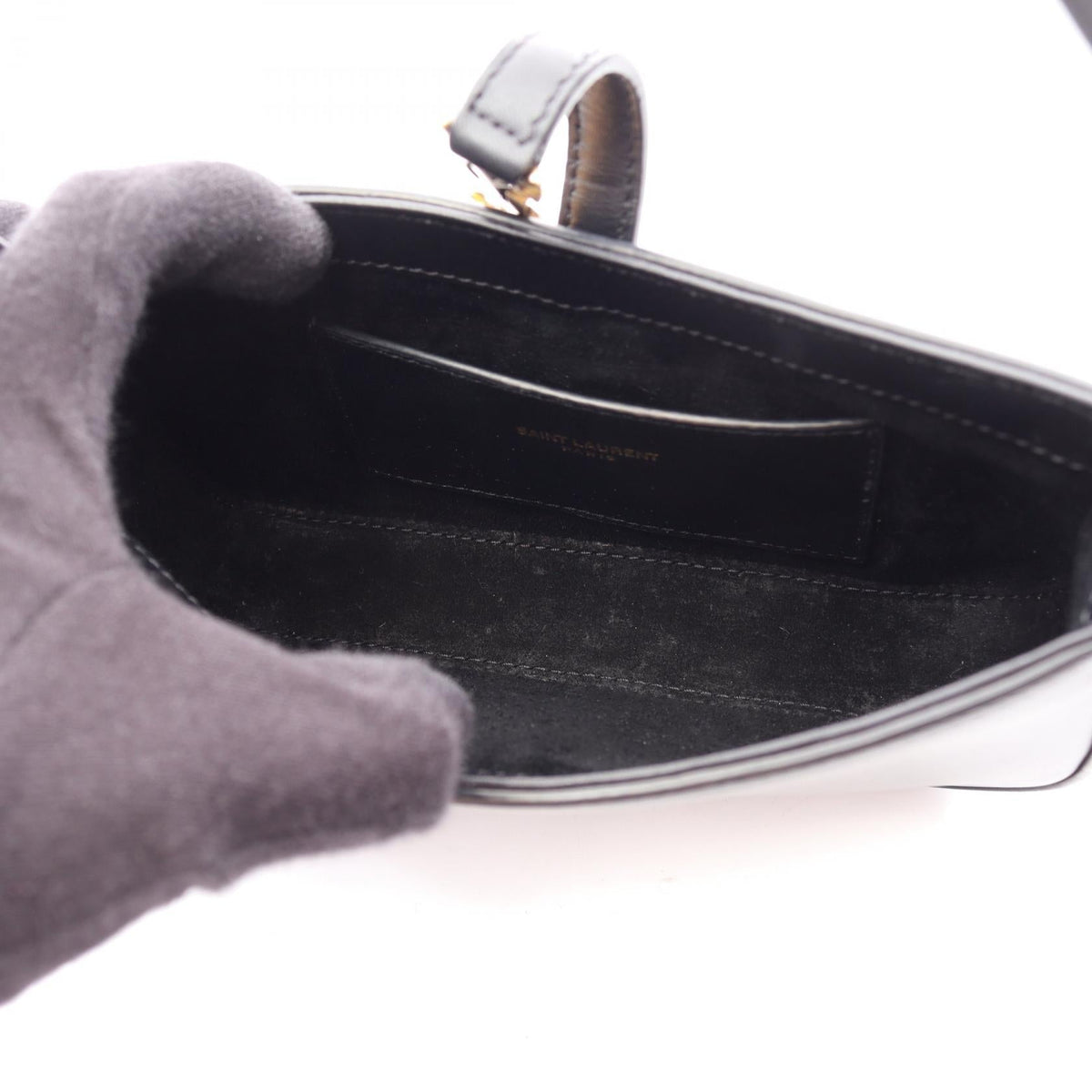 SAINT LAURENT PARIS Mini Hobo LE 5 A 7 Handbag Black leather 7103182R20W 2101220073855