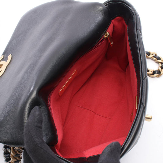 CHANEL Black 19 dix-neuf 19 Matelasse leather AS1160 2104102530859