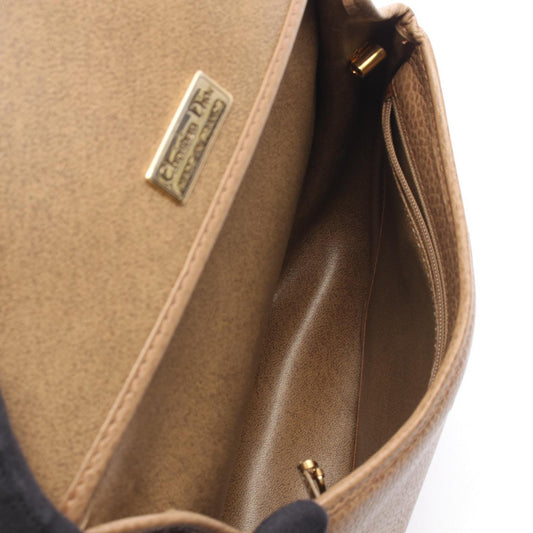 Dior CD bracket Shoulder Bag Brown leather 2101220104238