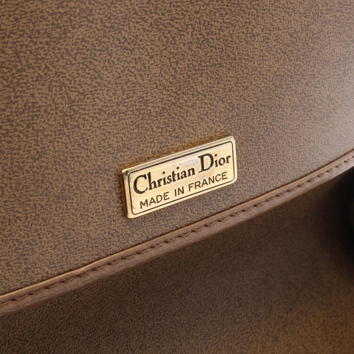 Dior CD bracket Shoulder Bag Brown leather 2101220104238