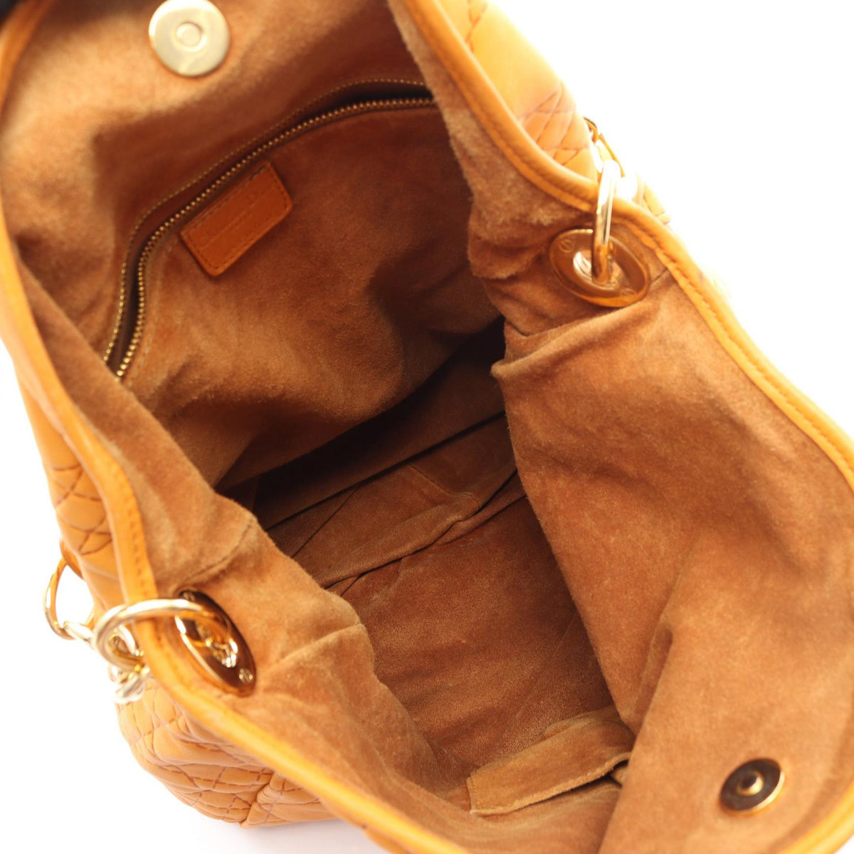 Dior Canage Shoulder Bag Orange leather 2101219487960