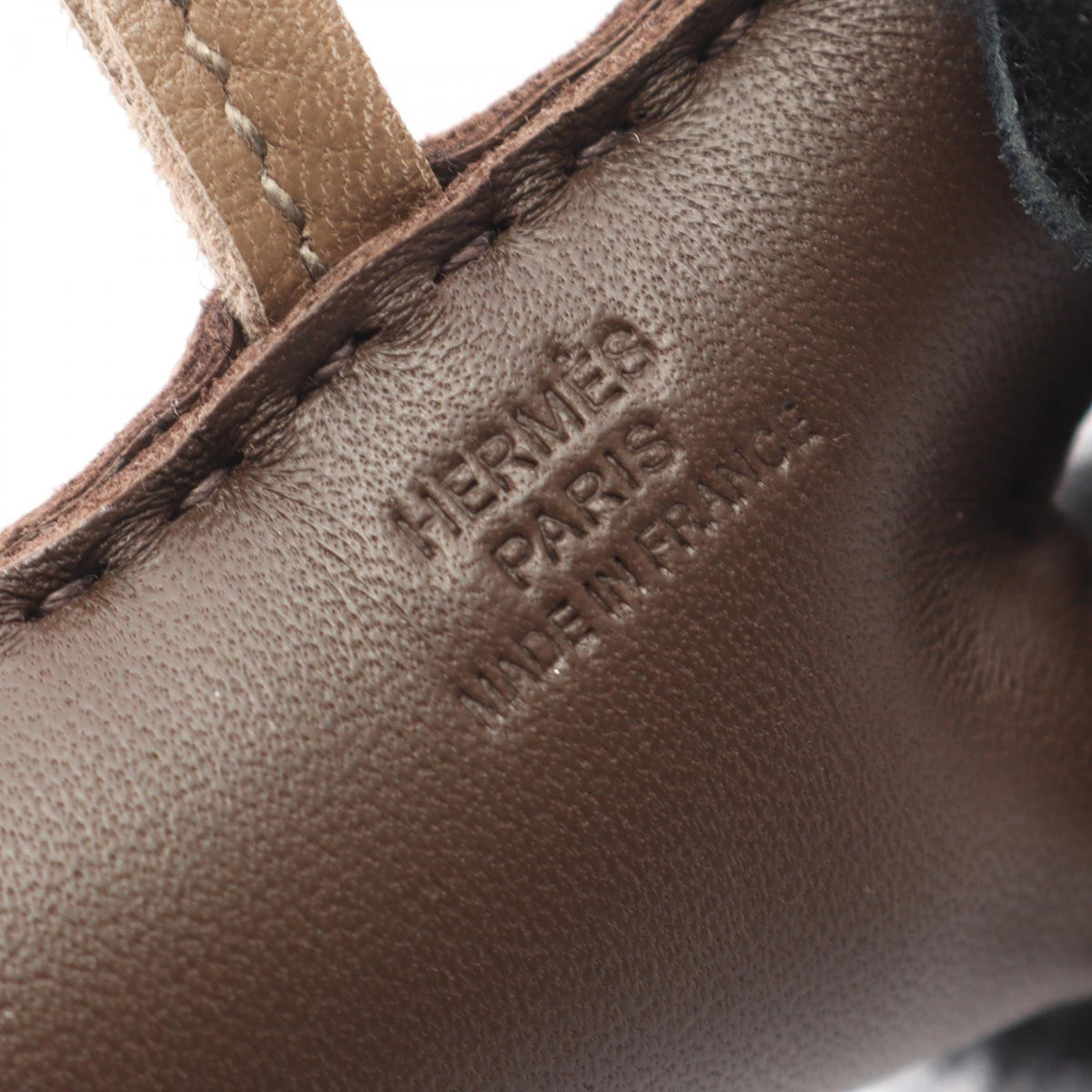 HERMES Buddy charm charm Black/Brown/Gray/Etoupe Grey Agneau milo Mouton leather Agneau milo 2104102476348