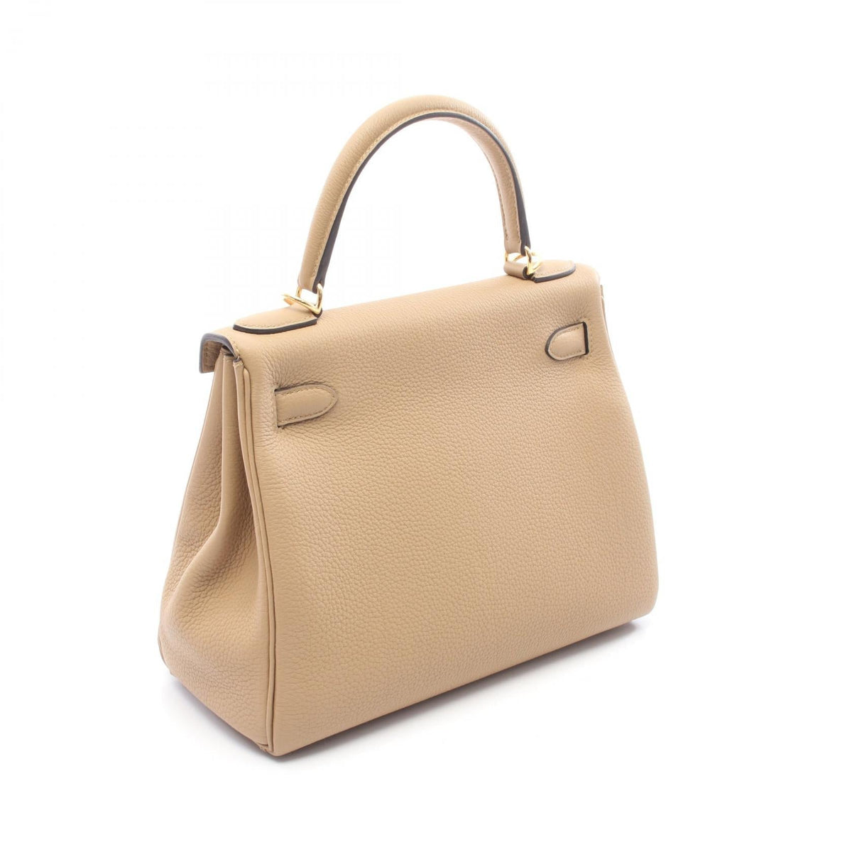 HERMES Kelly 28 HandbagTrench Trench Beige Togo leather leather Togo leather 2106800617146