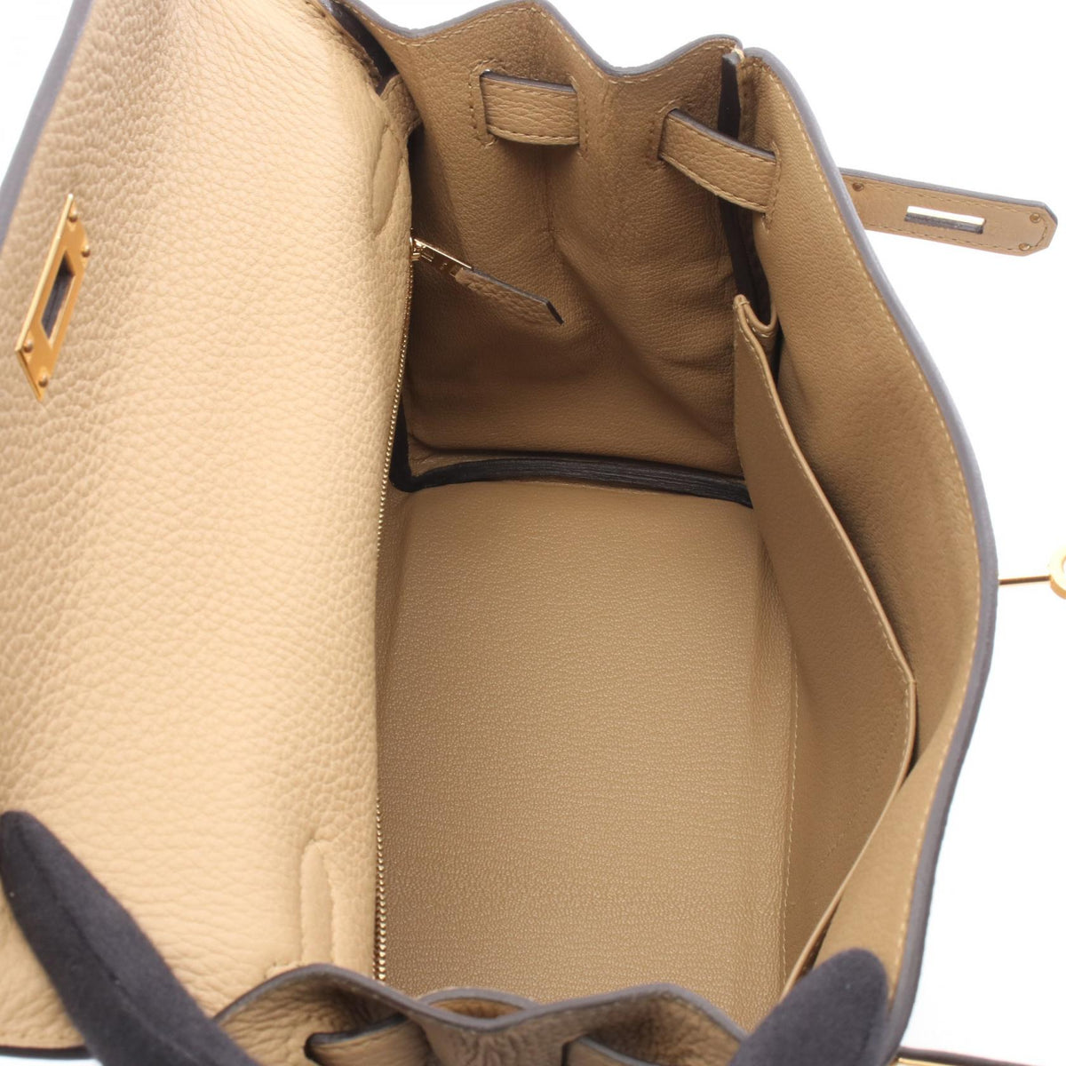 HERMES Kelly 28 HandbagTrench Trench Beige Togo leather leather Togo leather 2106800617146