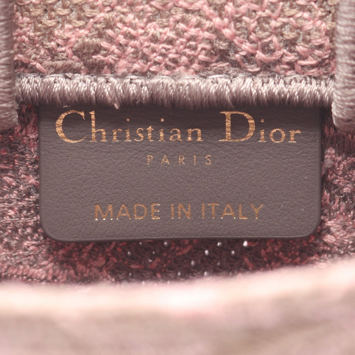 Dior BOOK TOTE Book Tote Vertical Bag Mini Handbag Pink/Beige canvas 2101219524306