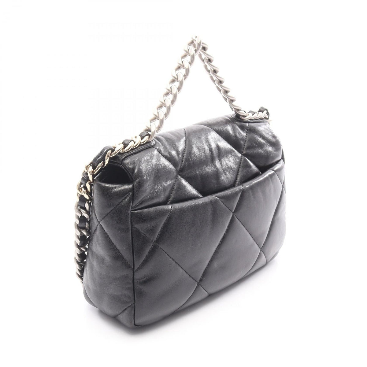 CHANEL Black 19 dix-neuf 19 Matelasse leather AS1160 2107601127735