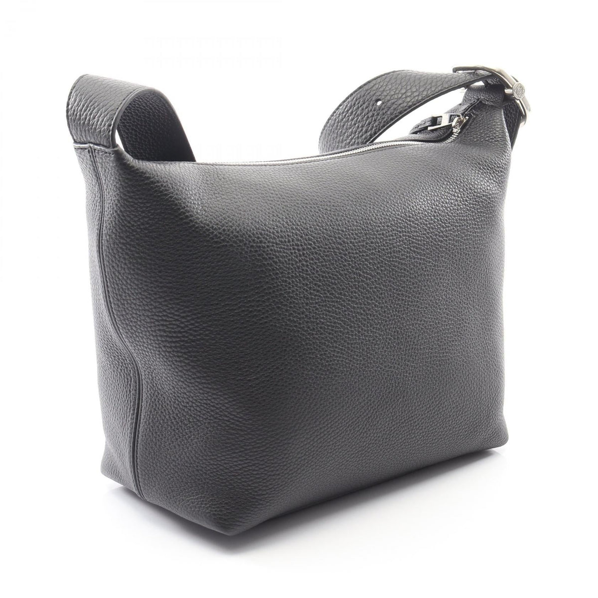 LOEWE loop hobo Shoulder Bag Black leather BB22CMDX011100 2101219498492