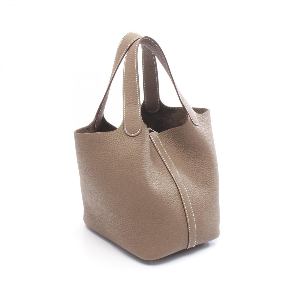 HERMES Picotin Lock PM HandbagEtoupe Grey Etoupe Grey Gray Taurillon Clemence leather Taurillon Clemence 2106800620115