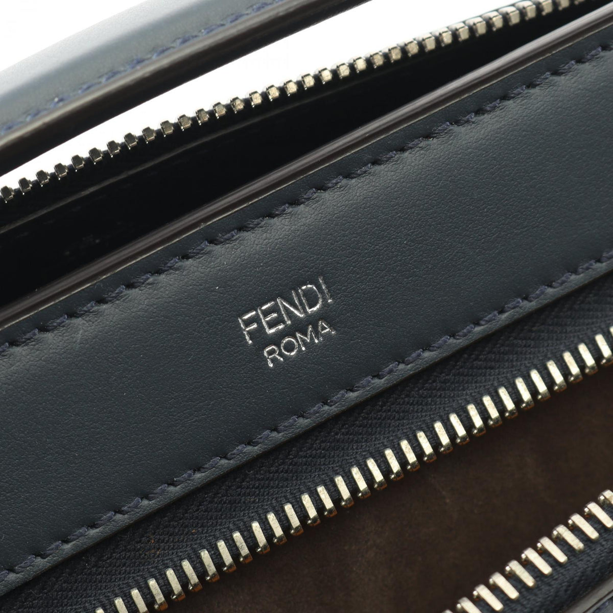 FENDI DOT COM Handbag Navy leather 2101219569147
