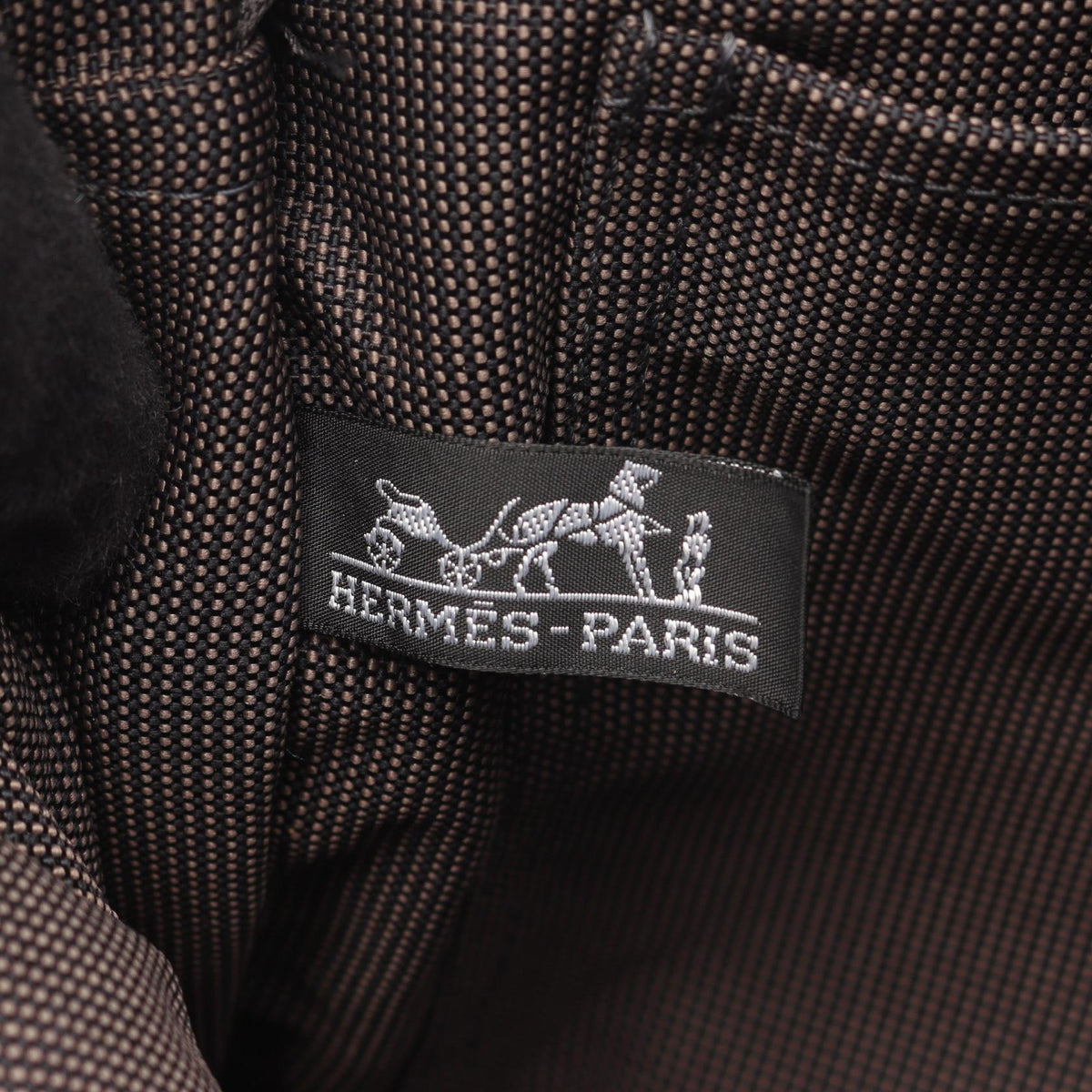HERMES Herline Ad MM Rucksack Backpack Gray canvas Nylon canvas 2101219566887