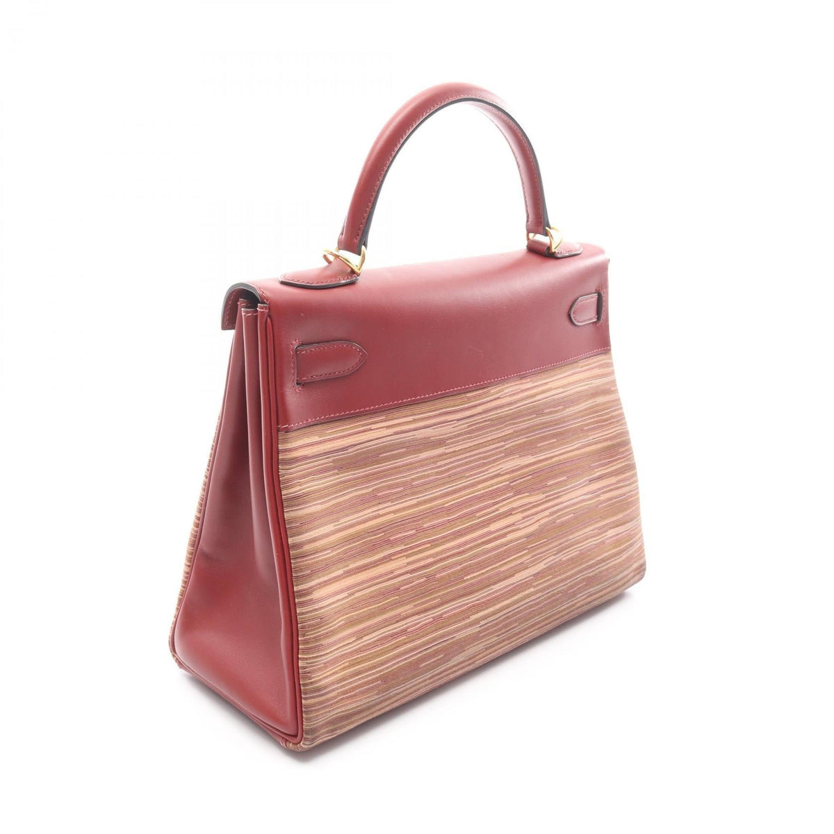 HERMES Kelly 32 Handbag Bordeaux Vibrato leather Vibrato / Chamonix leather 2101219551821