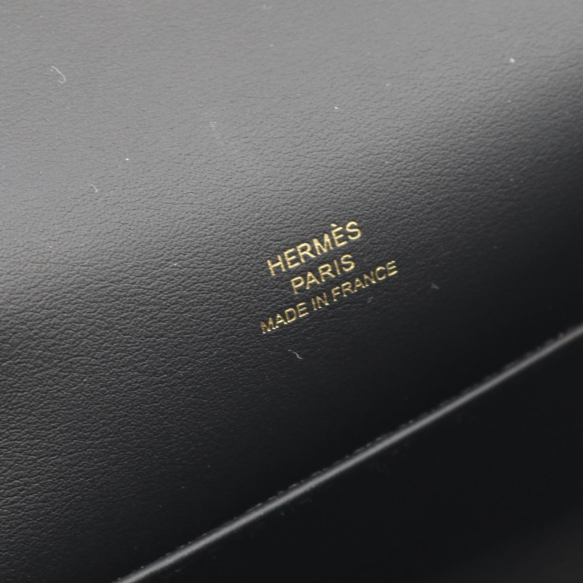HERMES Pochette Kelly Mini Handbag Black Vaux Swift leather leather Vaux Swift leather 2107601130544