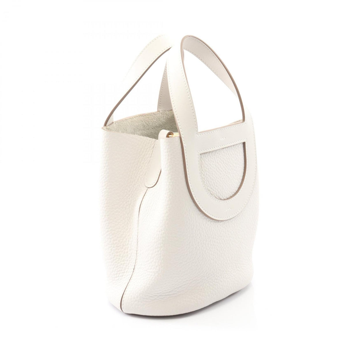 HERMES in the loop 18 HandbagGris pale Gris pale White Taurillon Clemence leather Taurillon Clemence / Veau Swift leather 2101219534268