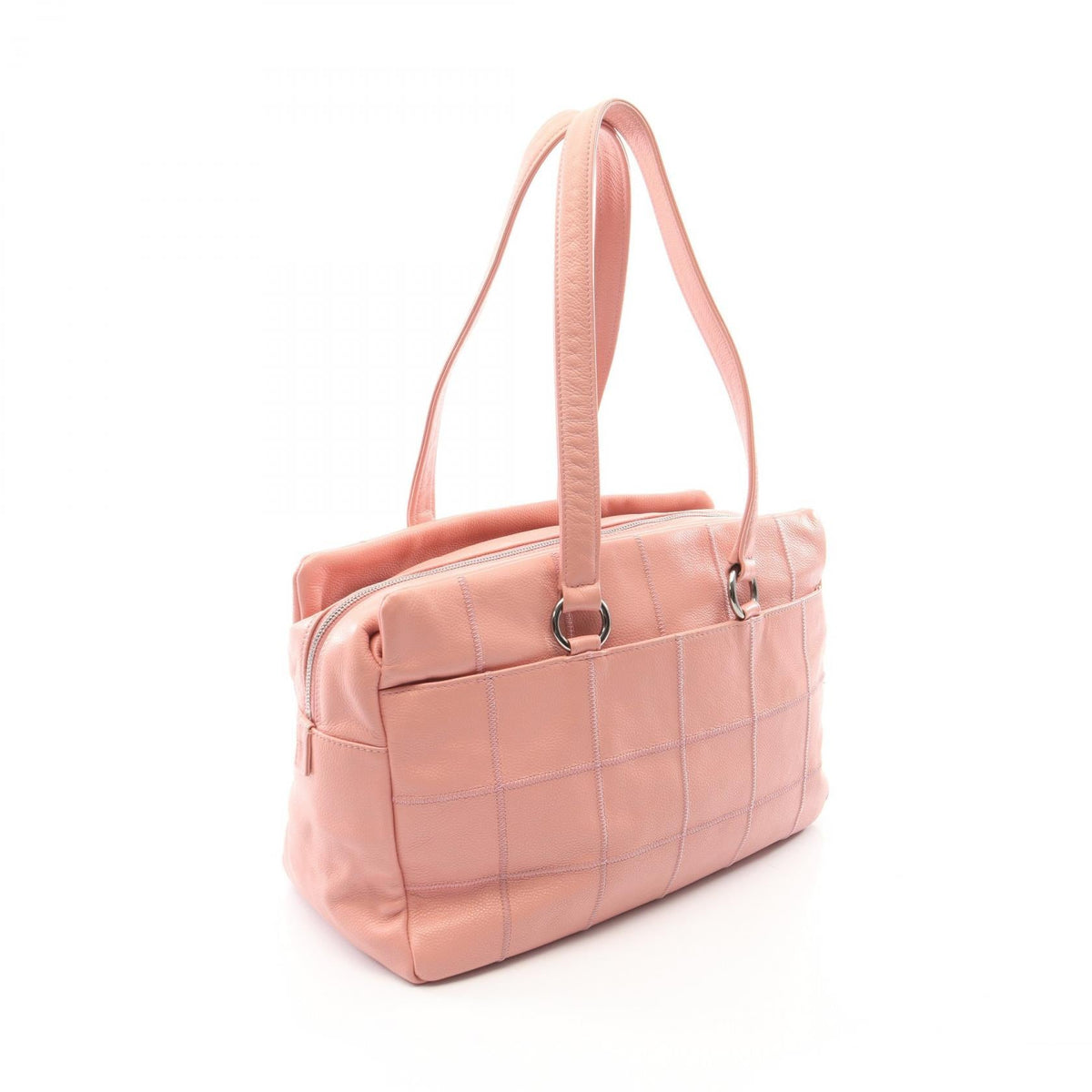 CHANEL Pink Chocolate bar Grained Calfskin leather 2101219829210