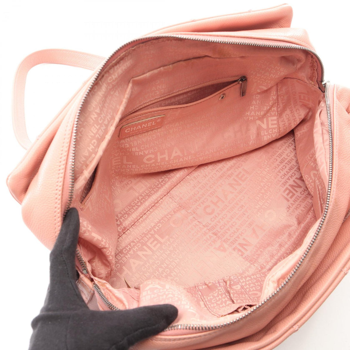 CHANEL Pink Chocolate bar Grained Calfskin leather 2101219829210