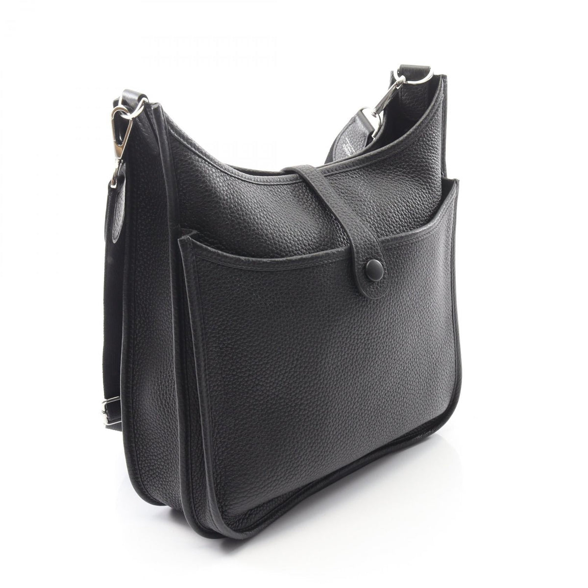 HERMES Evelyne 3 Troyes PM Shoulder BagNoir Black Noir Black Black Taurillon Clemence leather Taurillon Clemence 2101219605388