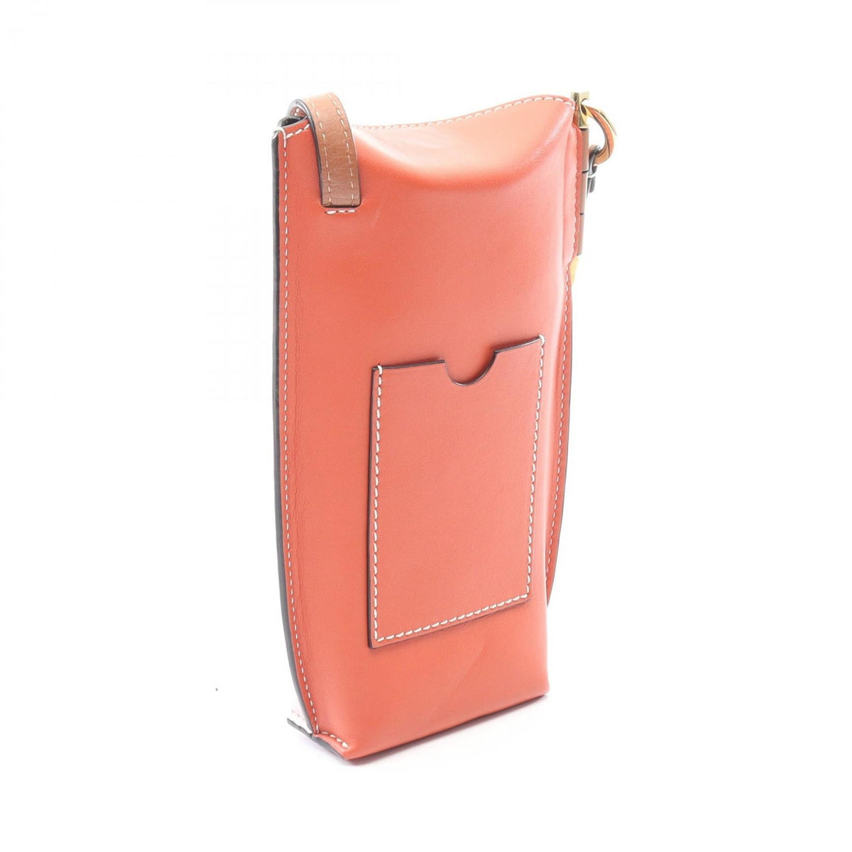 LOEWE GATE POCKET Shoulder Bag Pink/Red/Brown leather 109.30BZ42 2101219598079