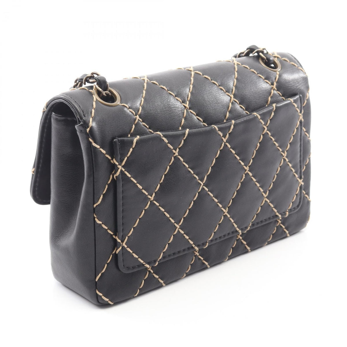 CHANEL Black Wild stitch leather 2101219598055
