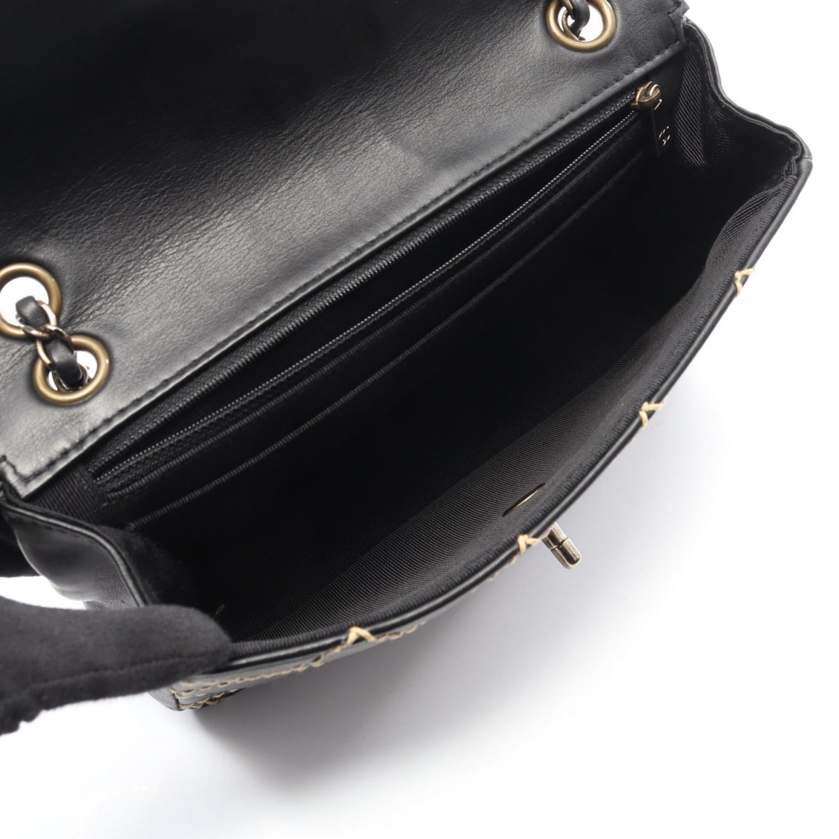 CHANEL Black Wild stitch leather 2101219598055