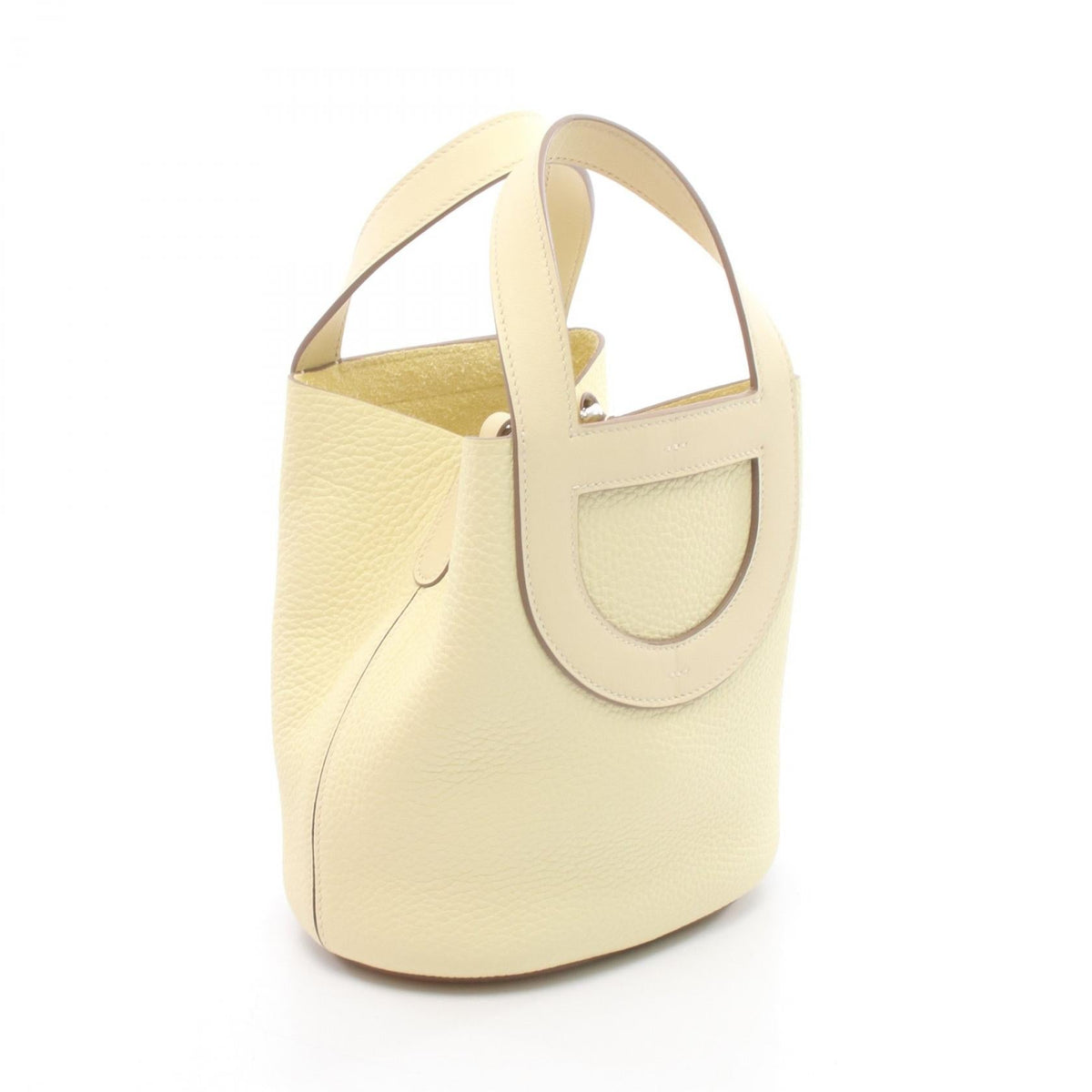 HERMES in the loop 18 Handbag Yellow Jaune Milton Taurillon Clemence leather Taurillon Clemence / Veau Swift leather 2101219593852