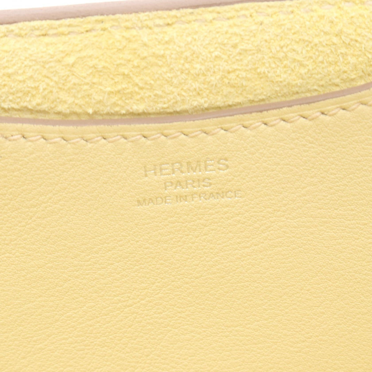 HERMES in the loop 18 Handbag Yellow Jaune Milton Taurillon Clemence leather Taurillon Clemence / Veau Swift leather 2101219593852