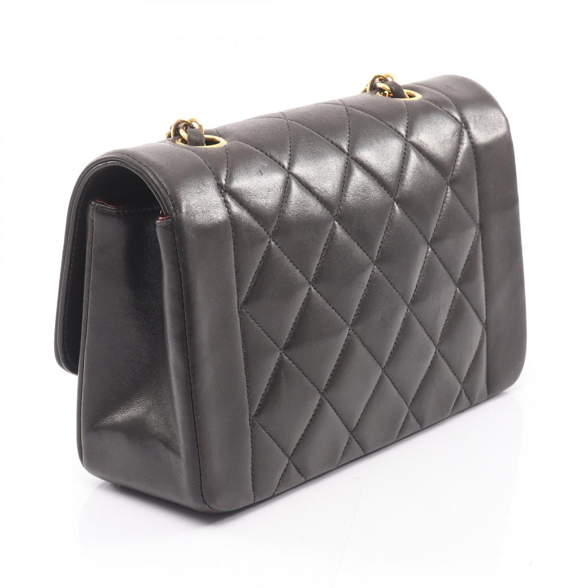 CHANEL Black Matelasse Diana Flap Lambskin (sheep leather) 2101219591278