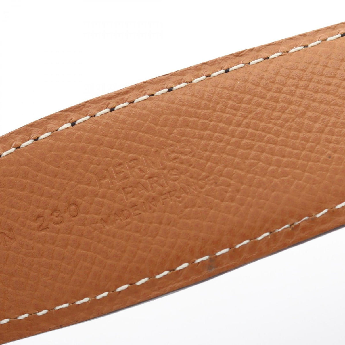 HERMES Constance H belt reversible belt Black/Brown Togo leather Calfskin (cowhide) 2100301250451