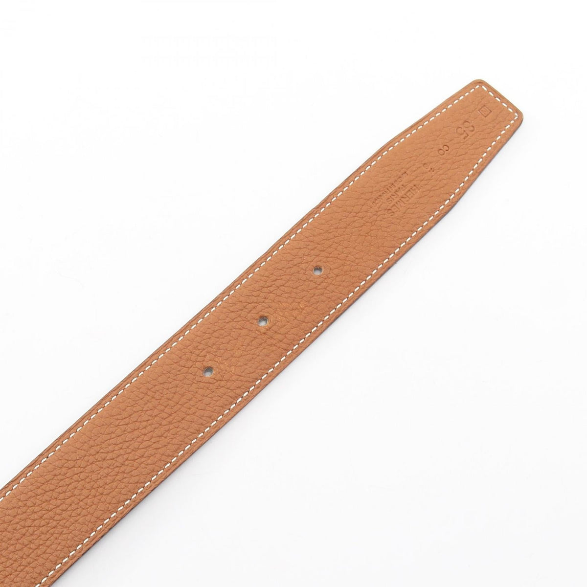 HERMES Constance H belt reversible belt Black/Brown Togo leather Calfskin (cowhide) 2101220021863