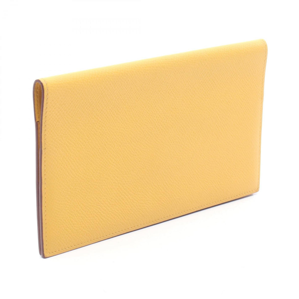 HERMES MC2 Fleming Soleil Bifoldpurse Yellow Epsom Other Epsom 2101220019372
