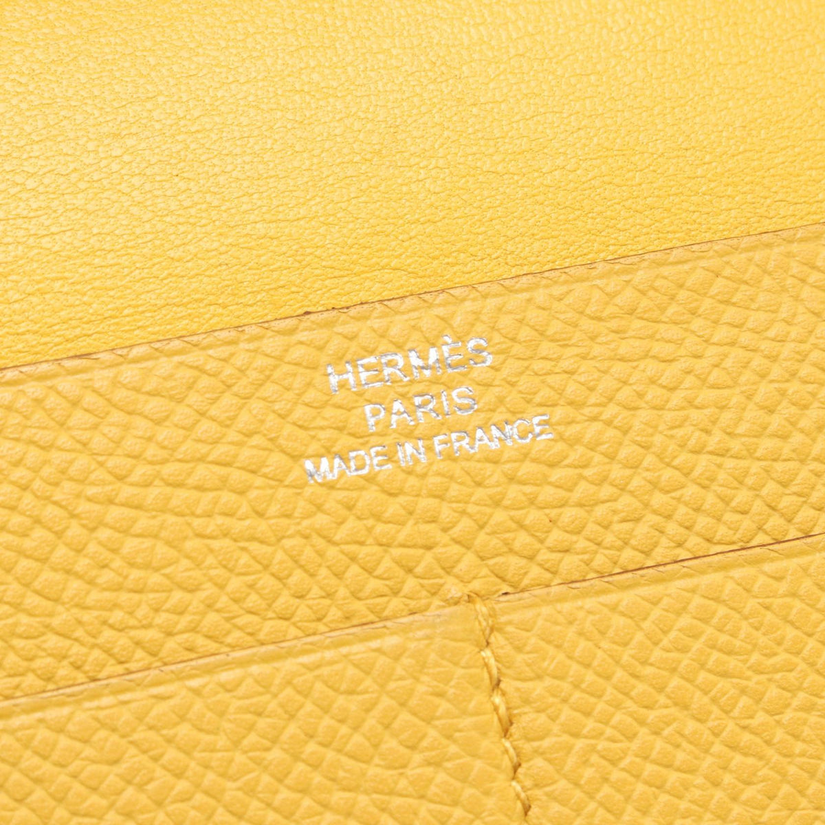 HERMES MC2 Fleming Soleil Bifoldpurse Yellow Epsom Other Epsom 2101220019372