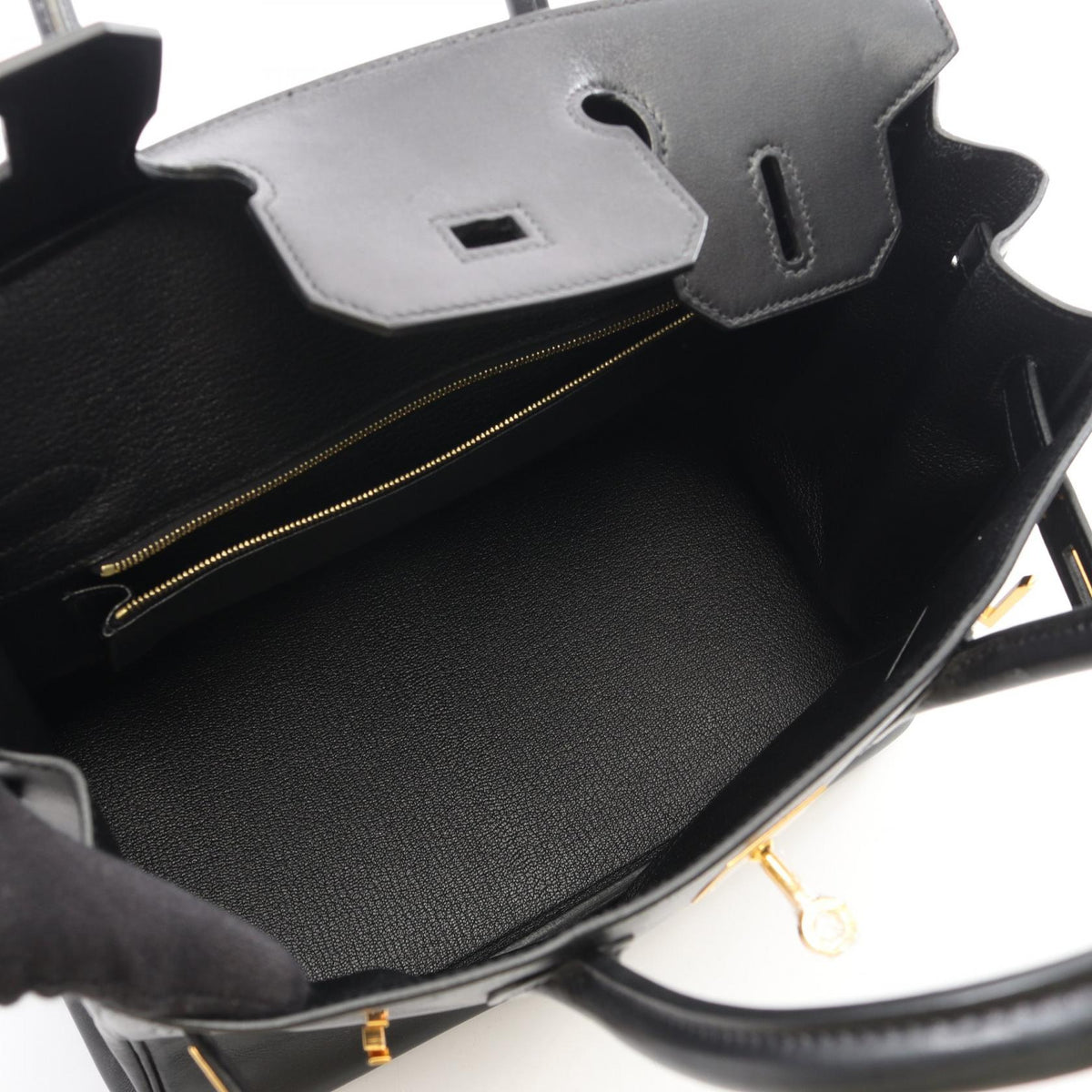 HERMES Birkin 30 Handbag Black Jonathan leather Other Jonathan leather 2101219927862