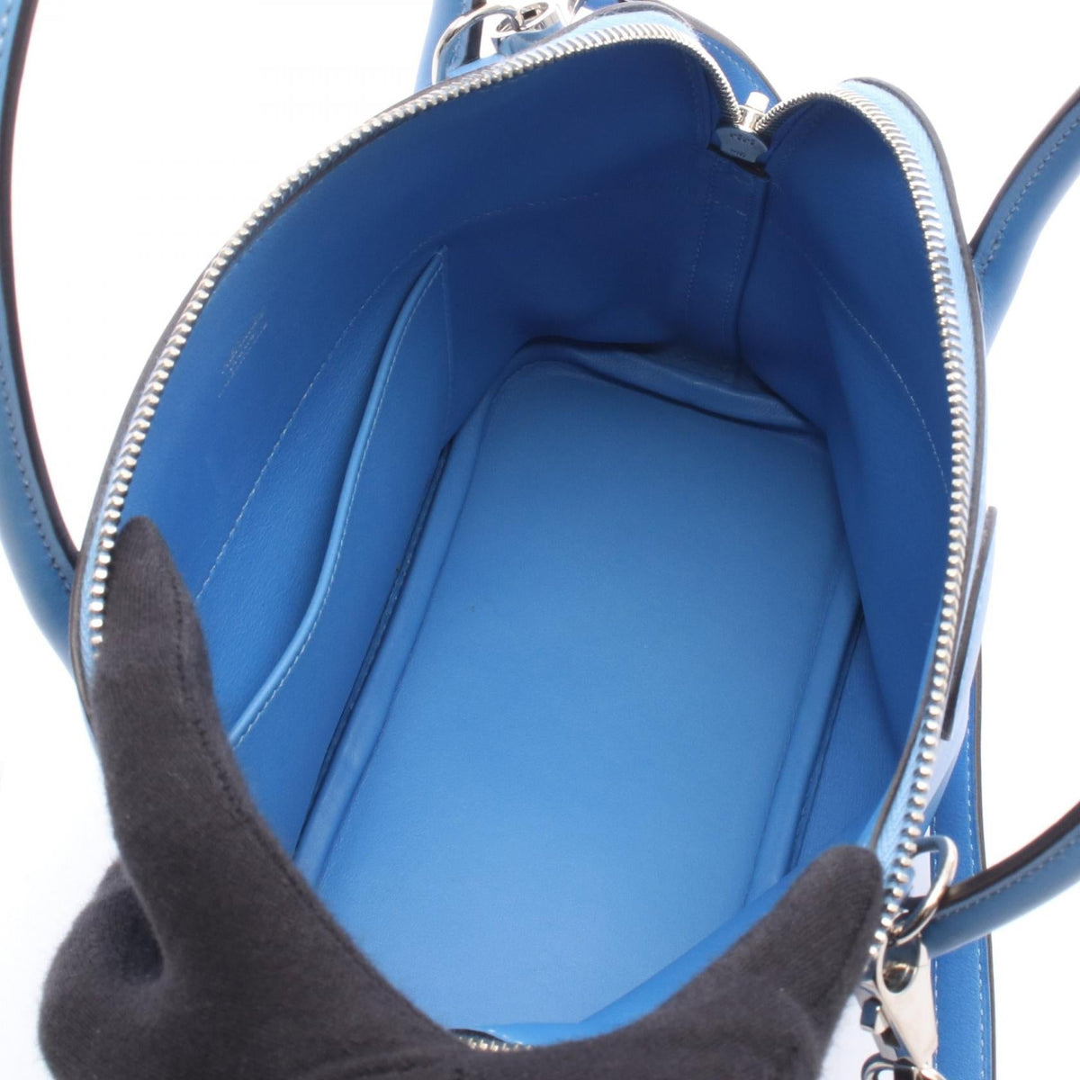 HERMES Bolide27 Blue paradise 2WAY Handbag Blue Vaux Swift leather Other Vaux Swift leather 2120100035394