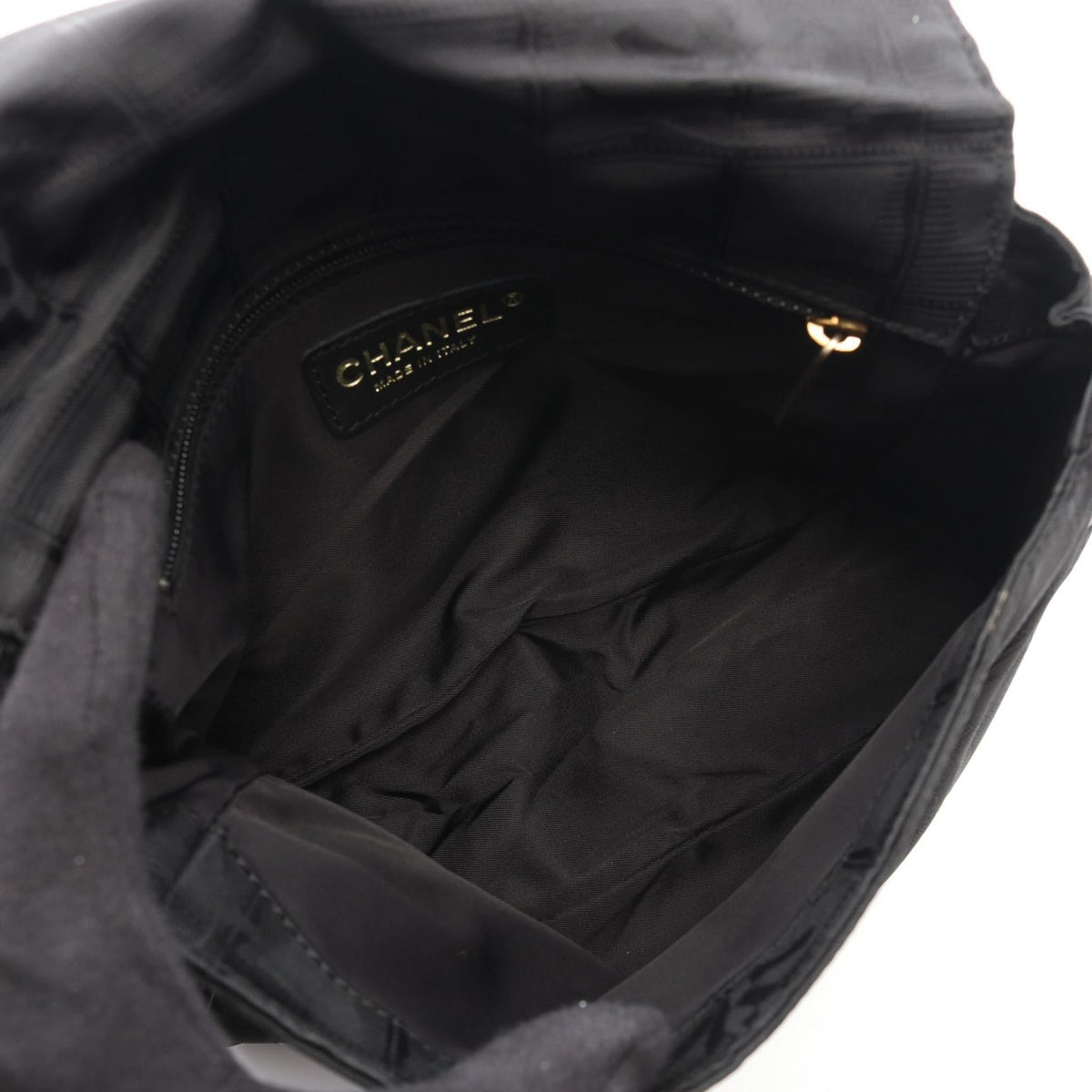 CHANEL Black New travel line leather Nylon canvas 2101220098858