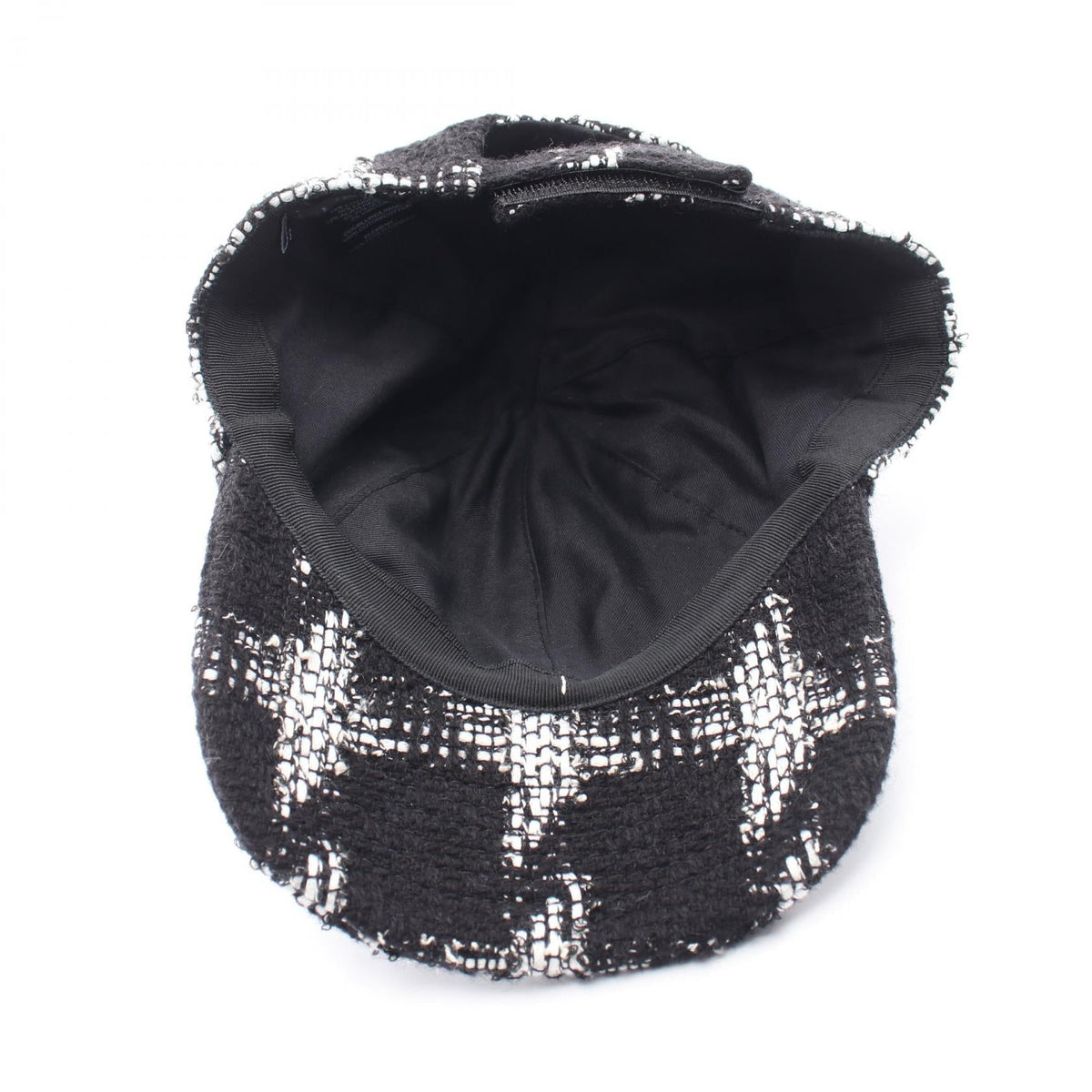 CHANEL Black COCO Mark wool�leather�cotton 2104102521338