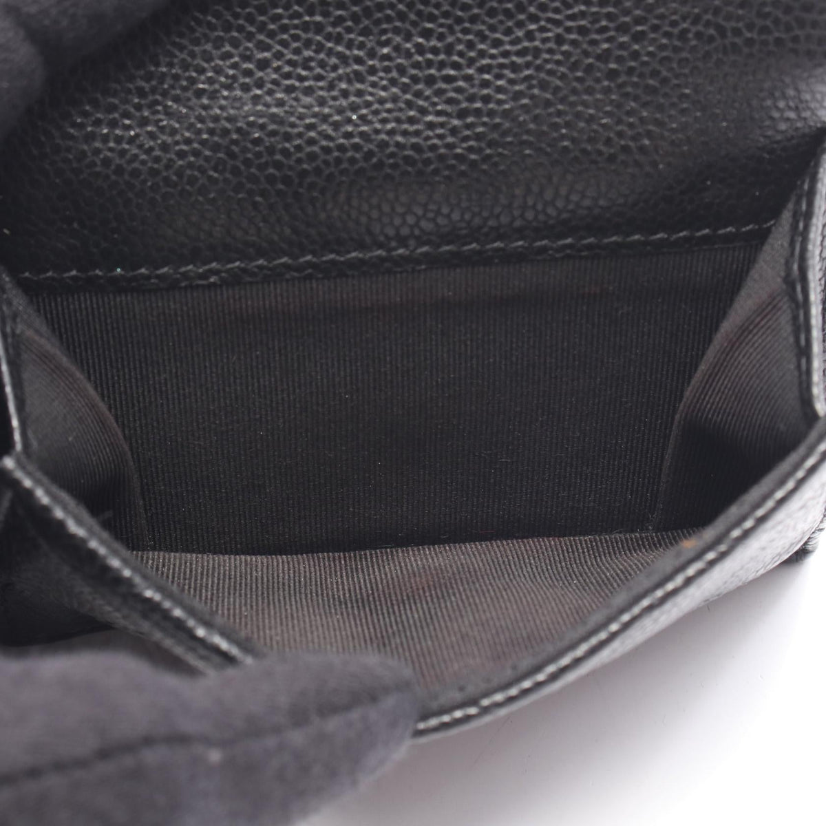 CHANEL Black Classic Small Flap Wallet Matelasse Grained Calfskin leather AP0230 2120100037541