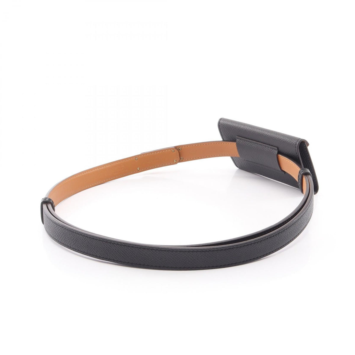 HERMES Kelly Pocket 18 belt Black Epsom leather Epsom 2107601172933