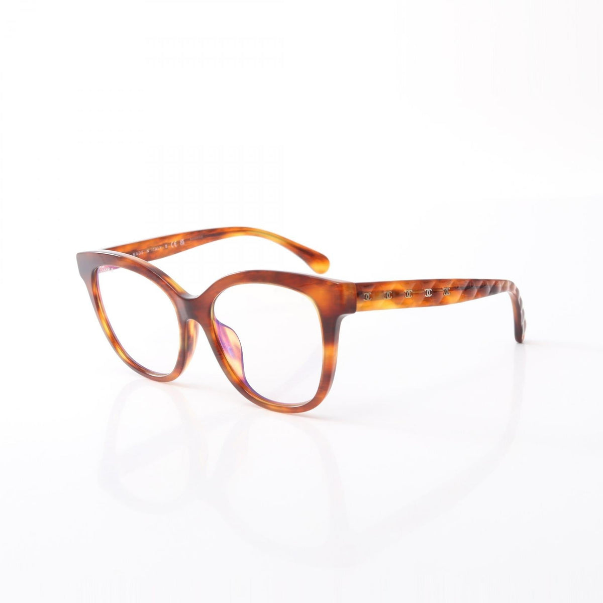 CHANEL Brown COCO Mark Wellington Other�Plastic 3442-S-A 2101220076801
