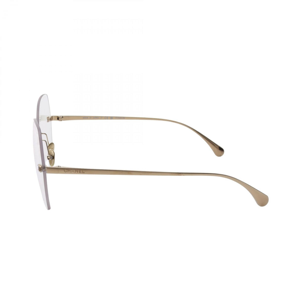CHANEL Gold Rimless Eyewear Other�Titanium 4271-TS 2101220076795