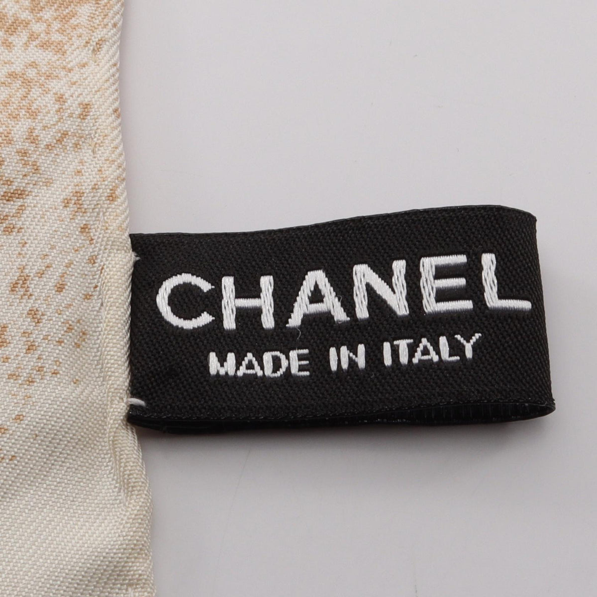 CHANEL White/Beige/Multicolor COCO Mark silk 2120100033802
