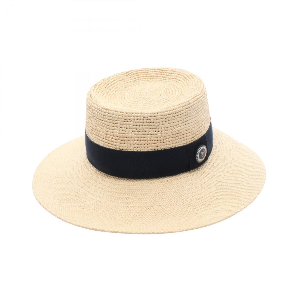 HERMES Galante Visage Soleil hatBeige Beige Beige/Navy Other straw 2120900125226