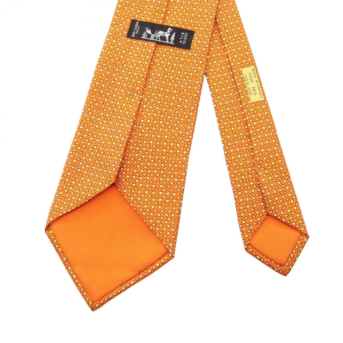 HERMES Overall handle tieOrange Orange Orange/Yellow/Multicolor silk silk 2104102525220