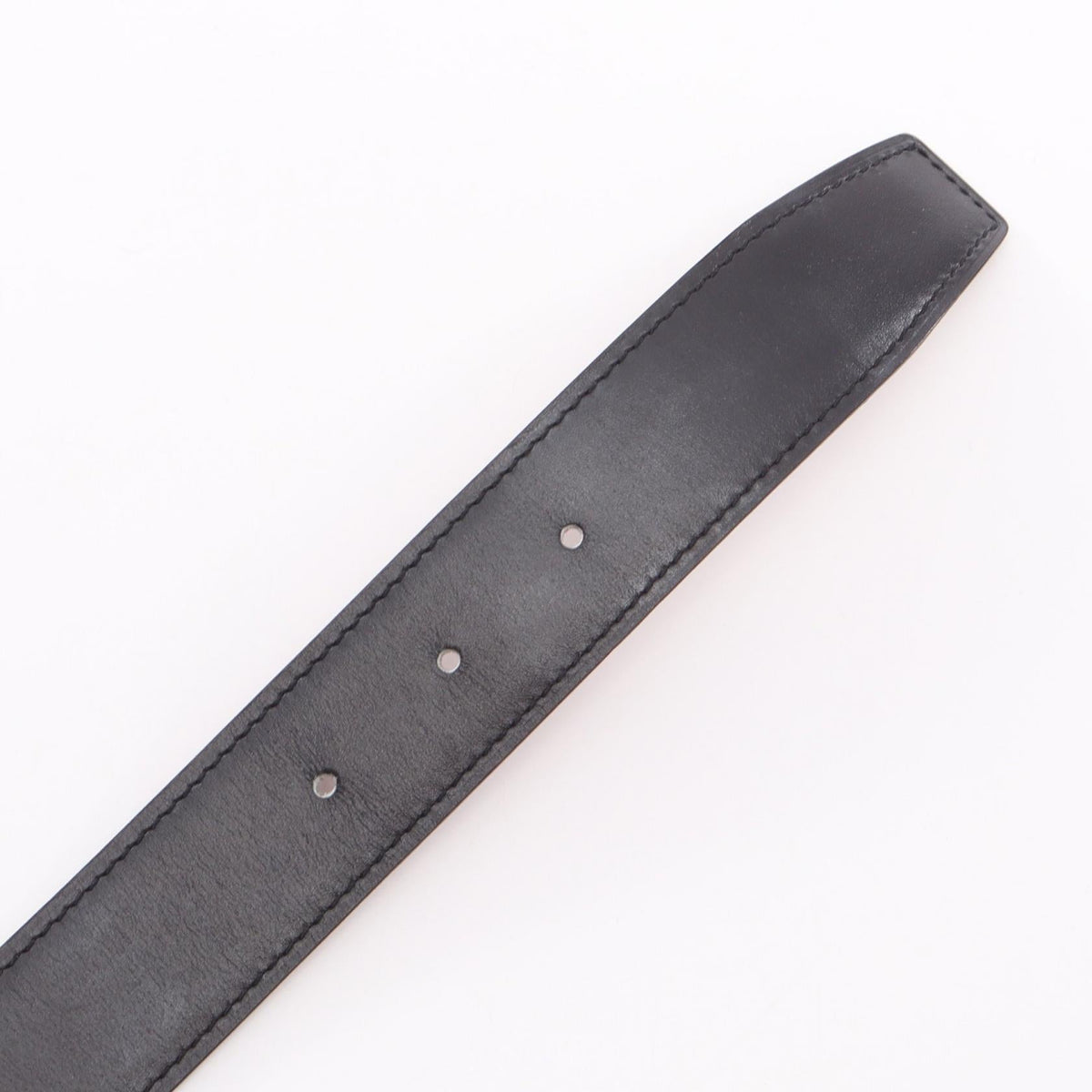 HERMES Constance H Belt Black Gold belt Black/Brown Box calf leather Calfskin (cowhide) Togo leather 2107601171677