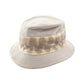 HERMES Cahapeau Adam Bucket hat White/Brown/Beige Toile H Exotic leather Toile H 2101220050887